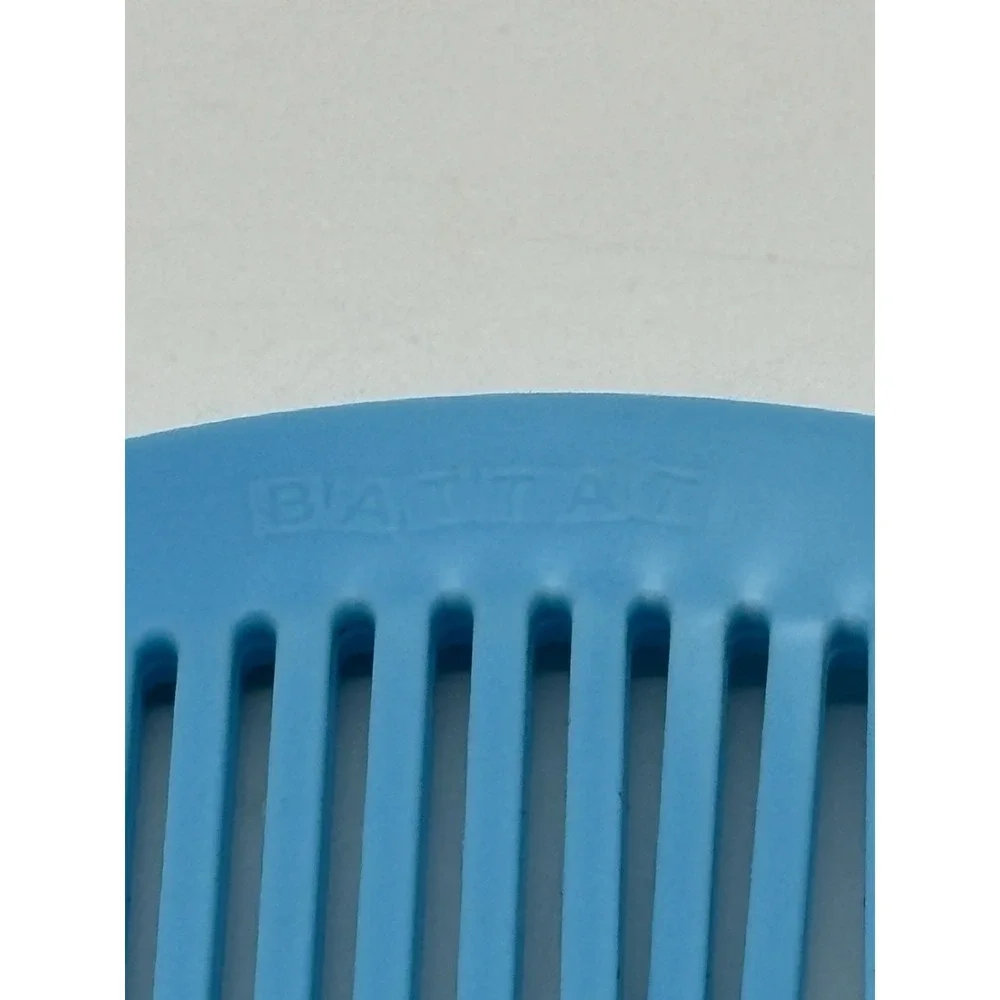 Vtg Battar Blue Comb Pocket Travel Size Wide Tooth‎ Deranged